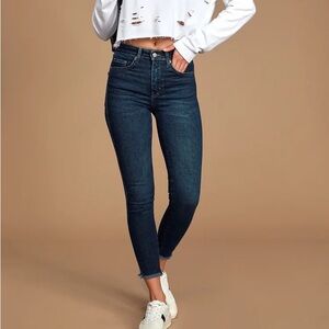 Free People Dark Wash Skinny Jeans